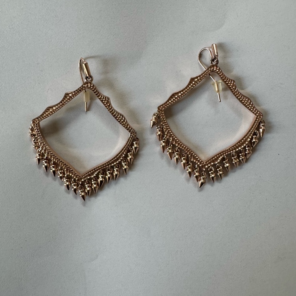 Kendra Scott Rose Gold Geometric Earrings